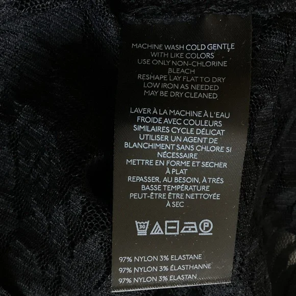 Anthropologie Crewneck Short-Sleeve Top Black Lace Tee NEW Small - Picture 14 of 15